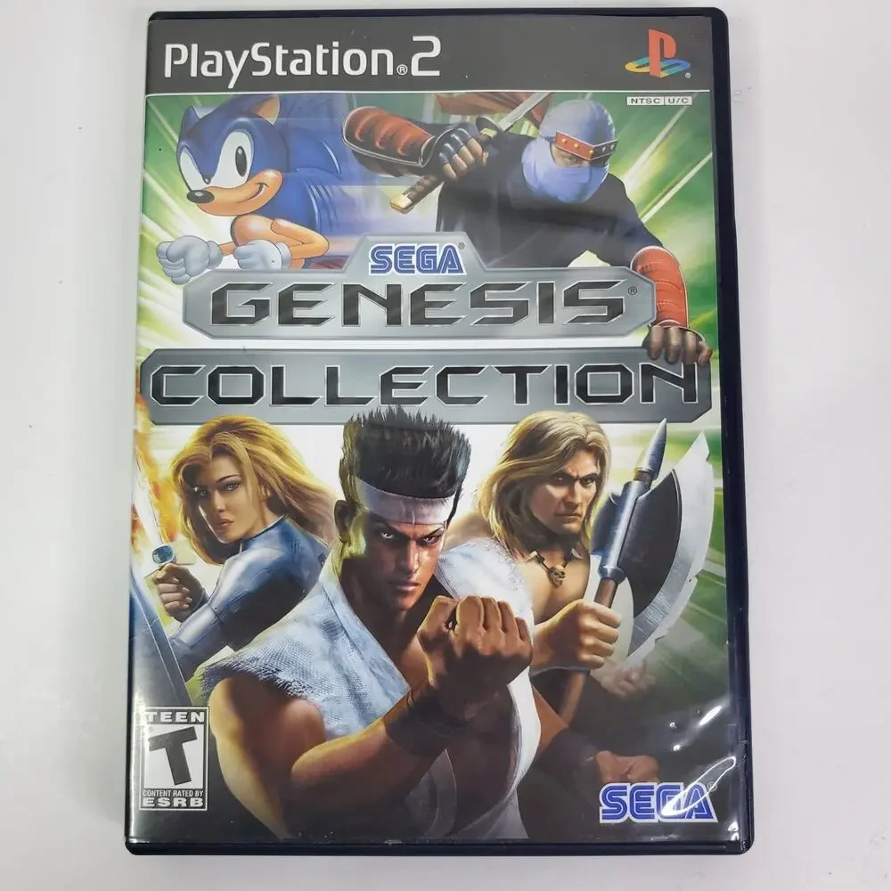 Sony PlayStation 2 SEGA Genesis Collection Video Game - Green, Blue, Black